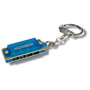 HOHNER MINI ARMÓNICA LLAVERO AZUL