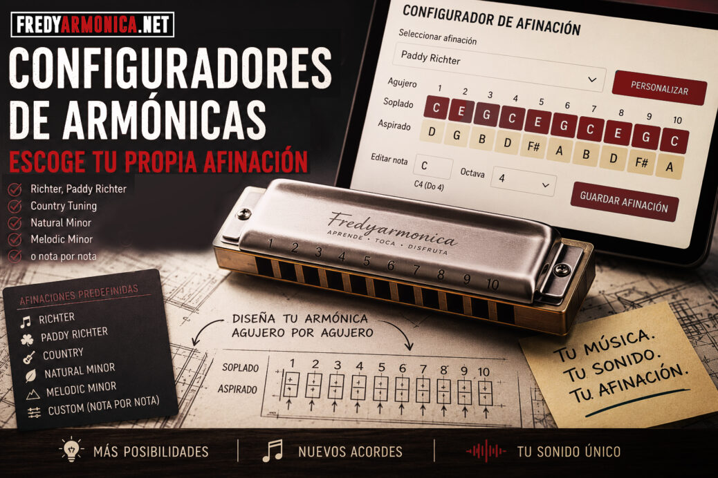 armónica con afinaciones personalizadas